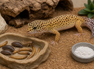 Czym karmić gekona lamparcie (Eublepharis macularius) — przewodnik po pokarmie żywym