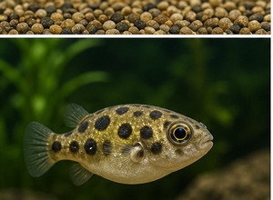 Kolcobrzuch (Pufferfish, np. Carinotetraodon travancoricus)
