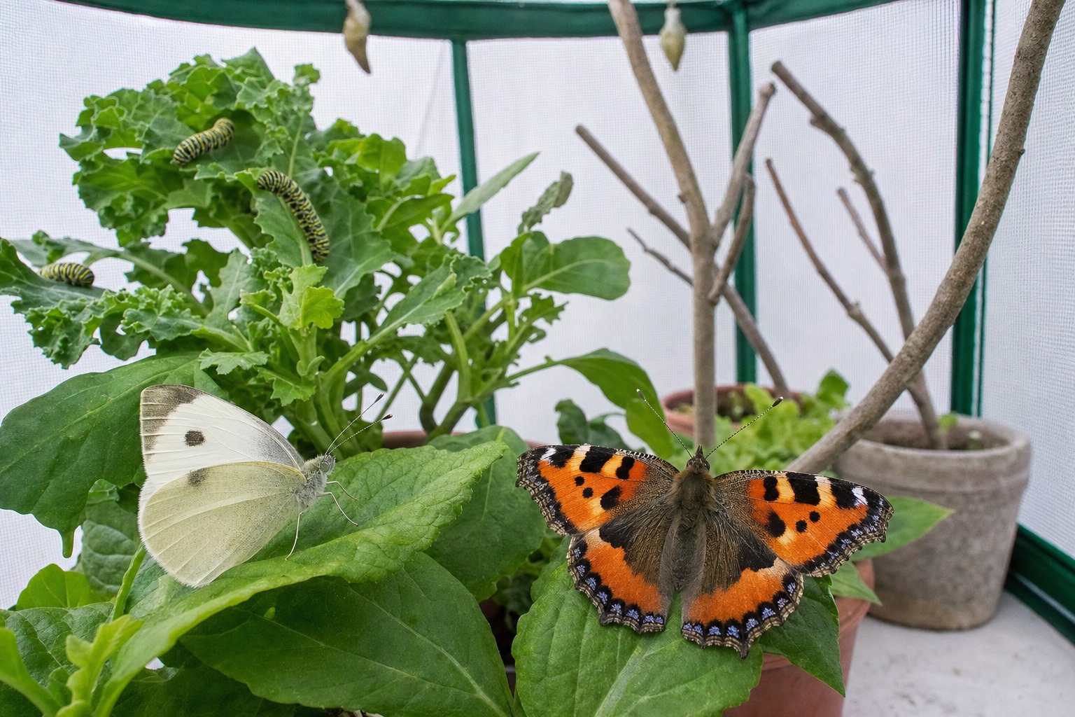 Motyl (hodowla bielinka kapustnika / rusałki)