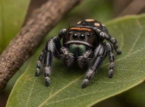 Pająk skoczek (Phidippus regius / Hyllus diardi)