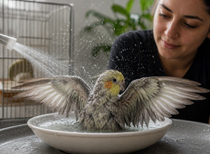 Pielęgnacja piór i kąpiele ptaków