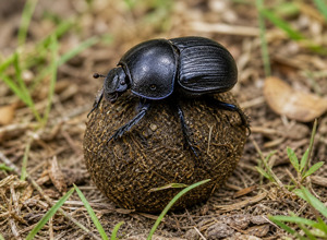 Żuk gnojarz (Geotrupes sp. / Scarabaeus)